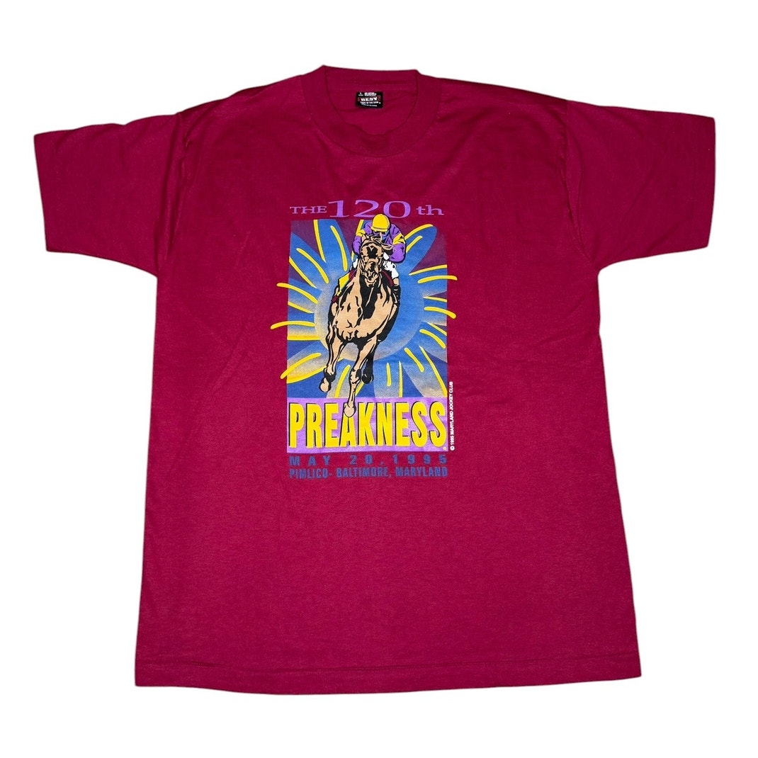 Vintage 90s 120th Preakness Horse Racing Maryland TShirt